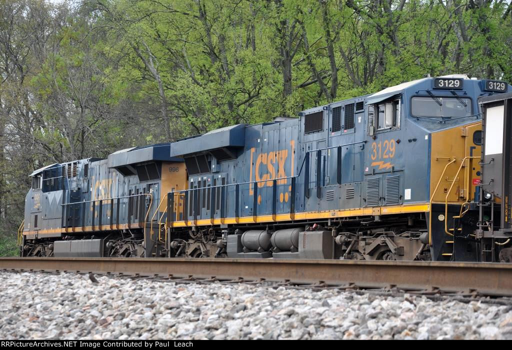 Tied down loaded coal train